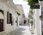 Traditional Cycladic settlement of Parkia, Paros Greece