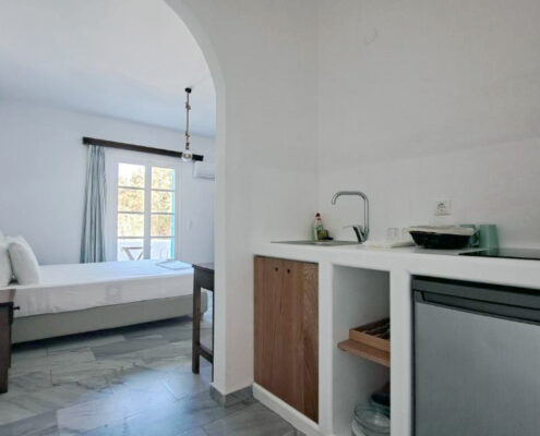 Studio avec vue sur le jardin pour deux personnes Studio avec vue sur le jardin à Paros pour deux personnes