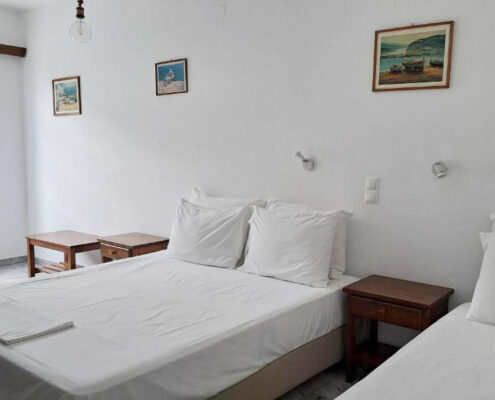 Chambre triple avec vue sur le jardin Chambre triple avec vue sur le jardin